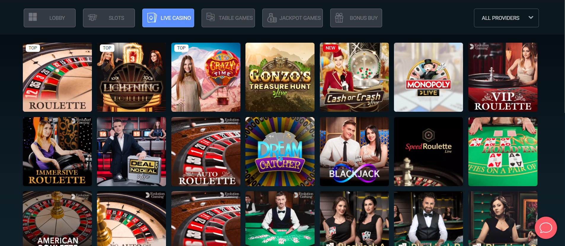 MegaSlot Live Casino