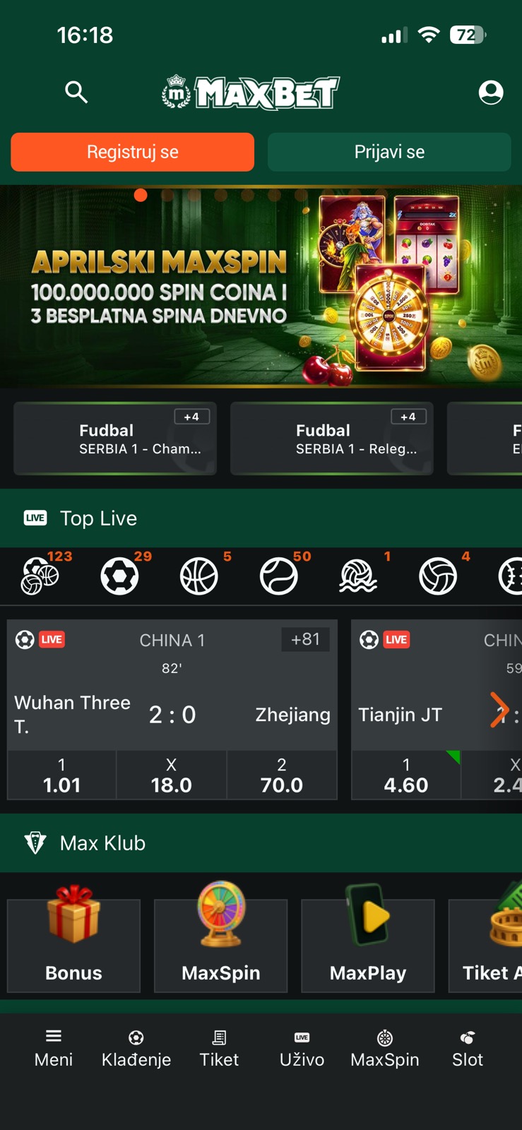 Maxbet rs