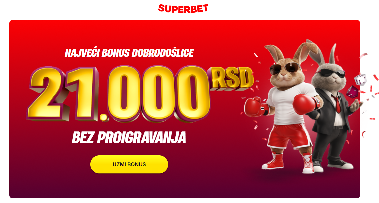 Početni bonus za sportsko klađenje na Superbet-u